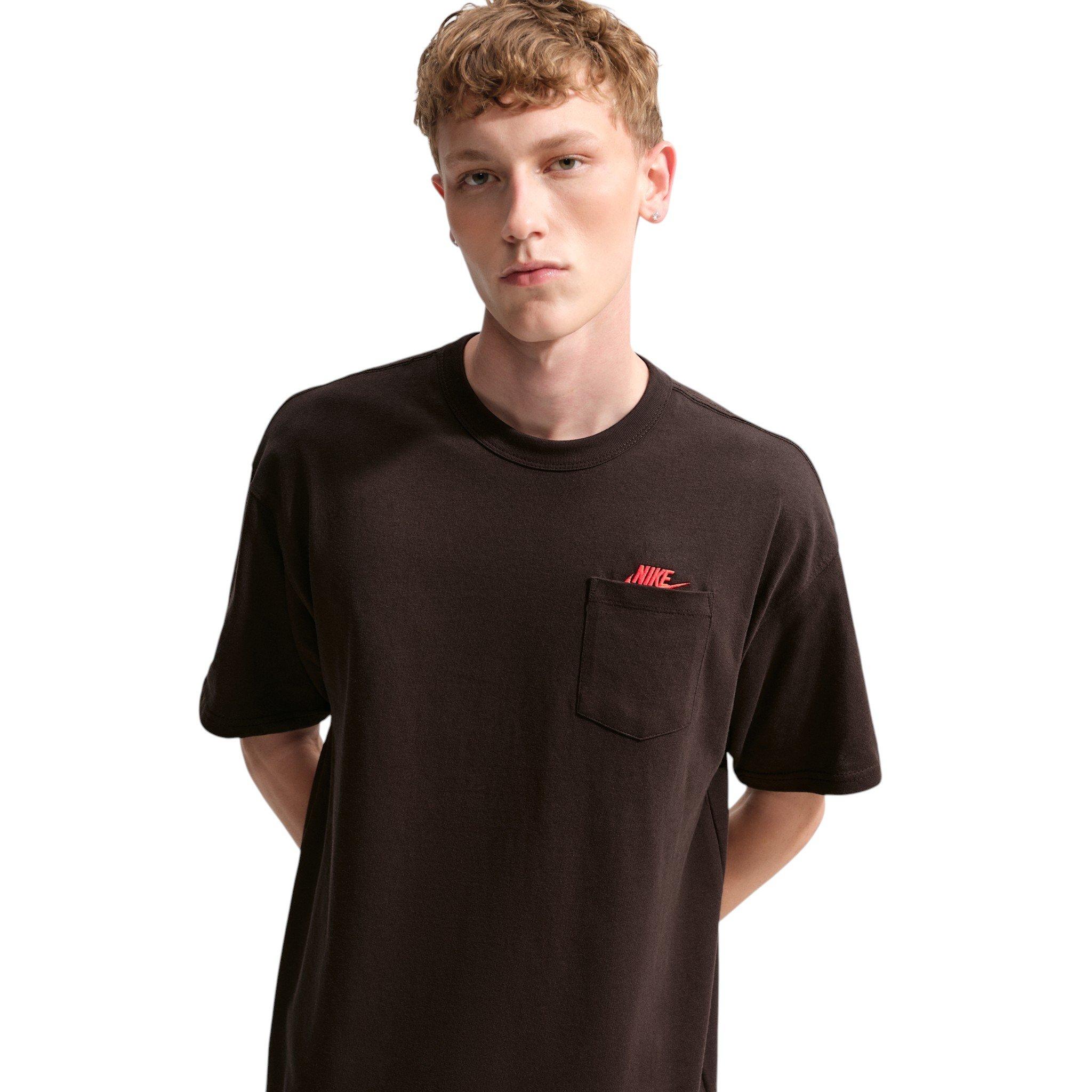 Nike Men's Sportswear Premium Essentials Long-Sleeve T-Shirt - Velvet Brown - BROWN
